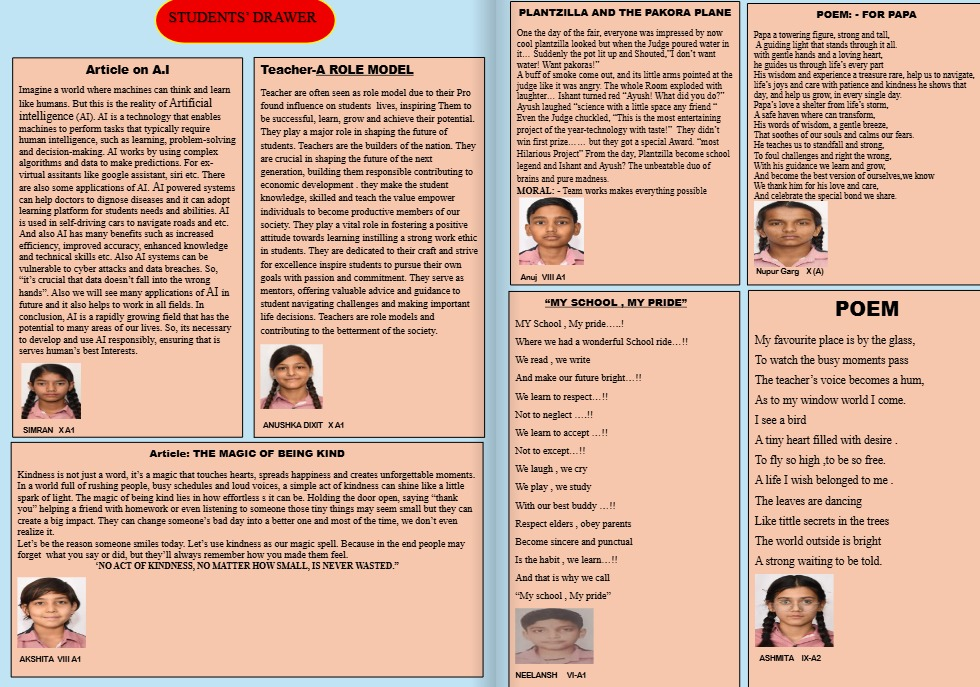 Students Drawer Page 1